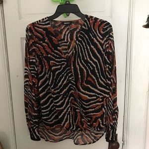 DKNY animal print top-NWOT